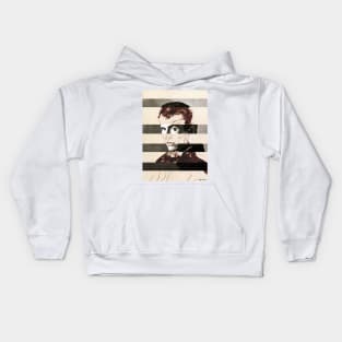 Self Portrait by Egon Schiele and Anthony Perkins Kids Hoodie